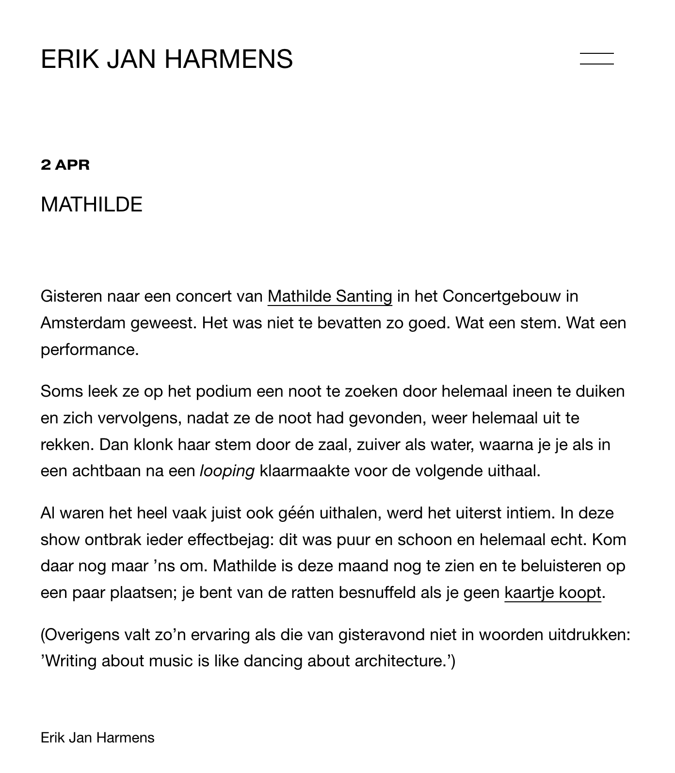 erik jan harmens article